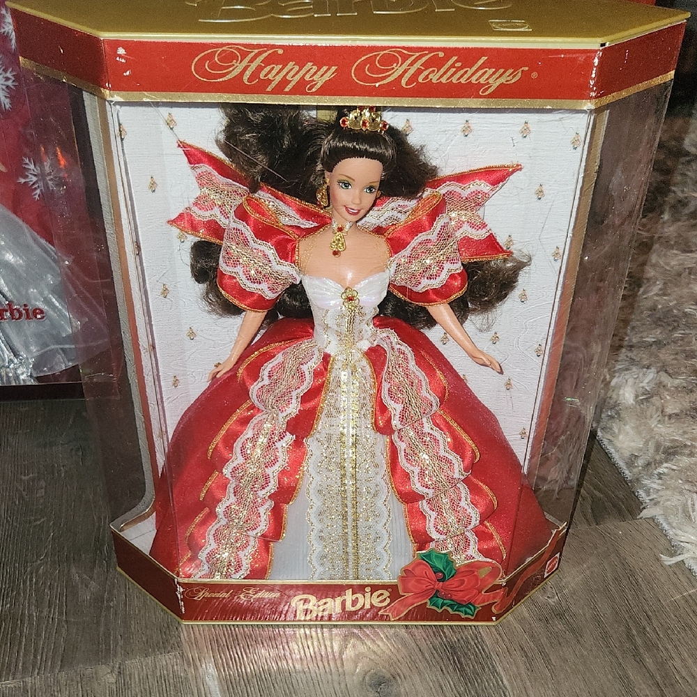 Barbie Holiday Celebration Doll - Red and Gold